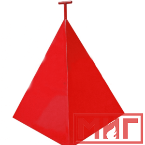 Фото 21 - Пожарная пирамида для пожарного гидранта 500x500x800 (Трехгранная).